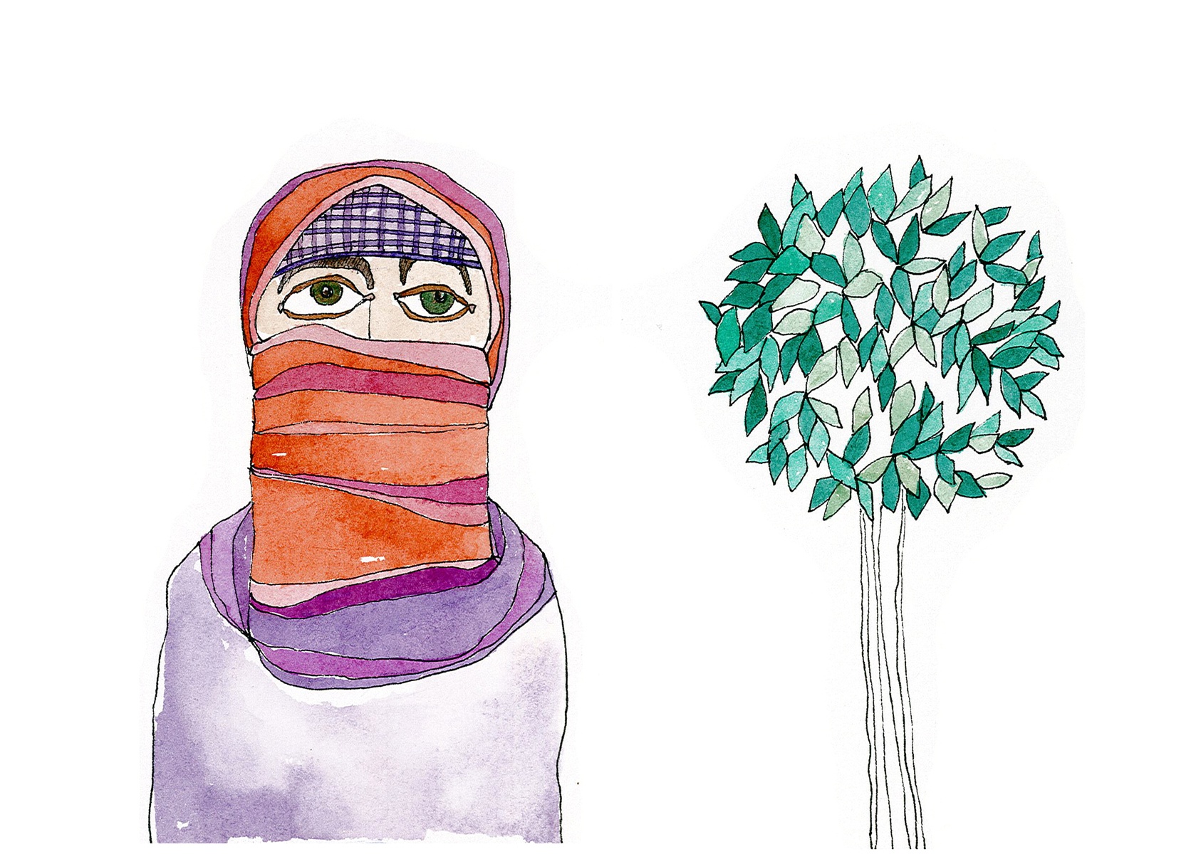 Lady-and-tree
