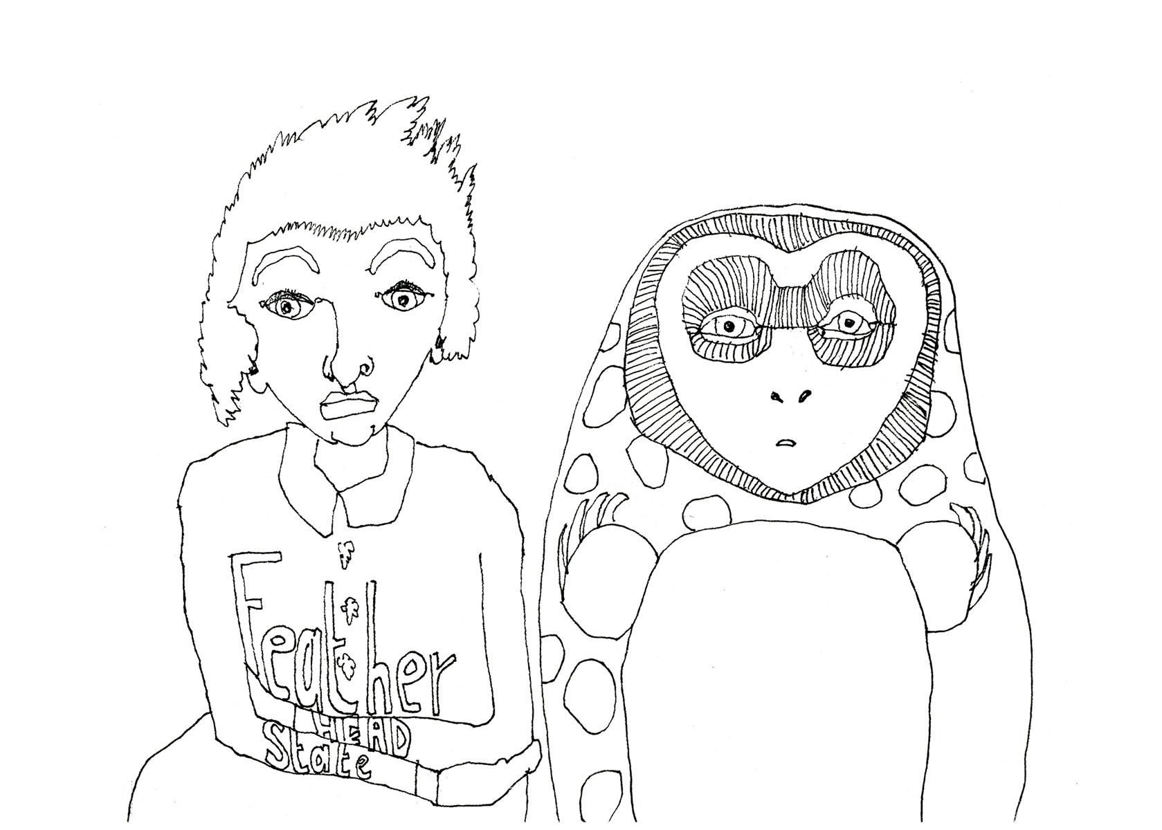 Featherhead-and-turtle